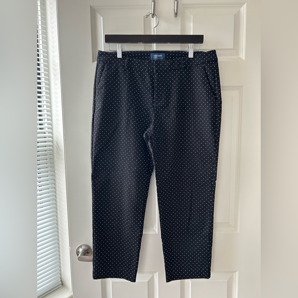 Old Navy Black Polka Dot Pants